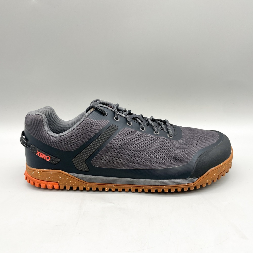 Xero Shoes Mens 11 Ridgeway Mesh Low Hiking Sneakers Gray Barefoot Minimalist